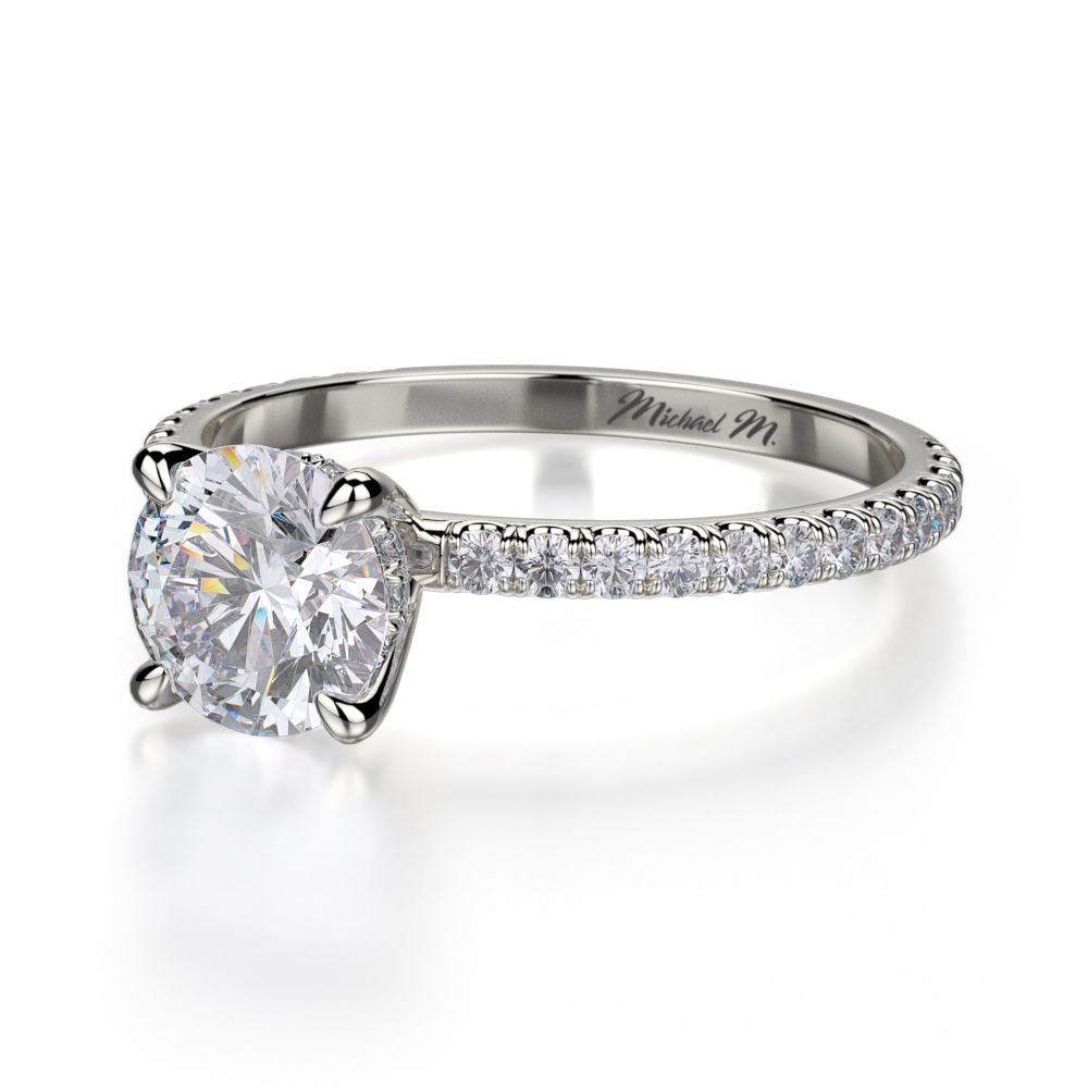 MICHAEL M Crown Engagement Ring