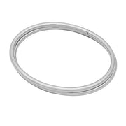 18K White Gold Tube Bangle Bracelet