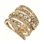 Load image into Gallery viewer, Gold and Diamond Statement Ring
