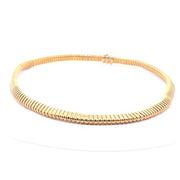 Gold Tubogas Choker Necklace