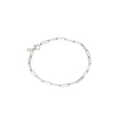ANNA BECK Elongated Box Chain Bracelet, Silver