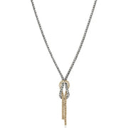 JOHN HARDY Love Knot Silver and 14K Yellow Gold Necklace 1.8mm