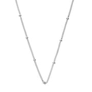 SETHI COUTURE 18K White Gold Bead & Curb Link Chain