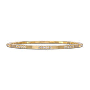 DEMEGLIO 18K Yellow Gold Diamond Cluster Station Stretch Bracelet