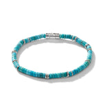 Load image into Gallery viewer, JOHN HARDY Turquoise Heishi Bracelet, Sterling Silver