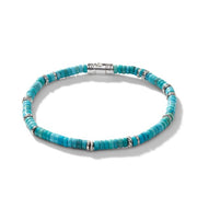 JOHN HARDY Turquoise Heishi Bracelet, Sterling Silver