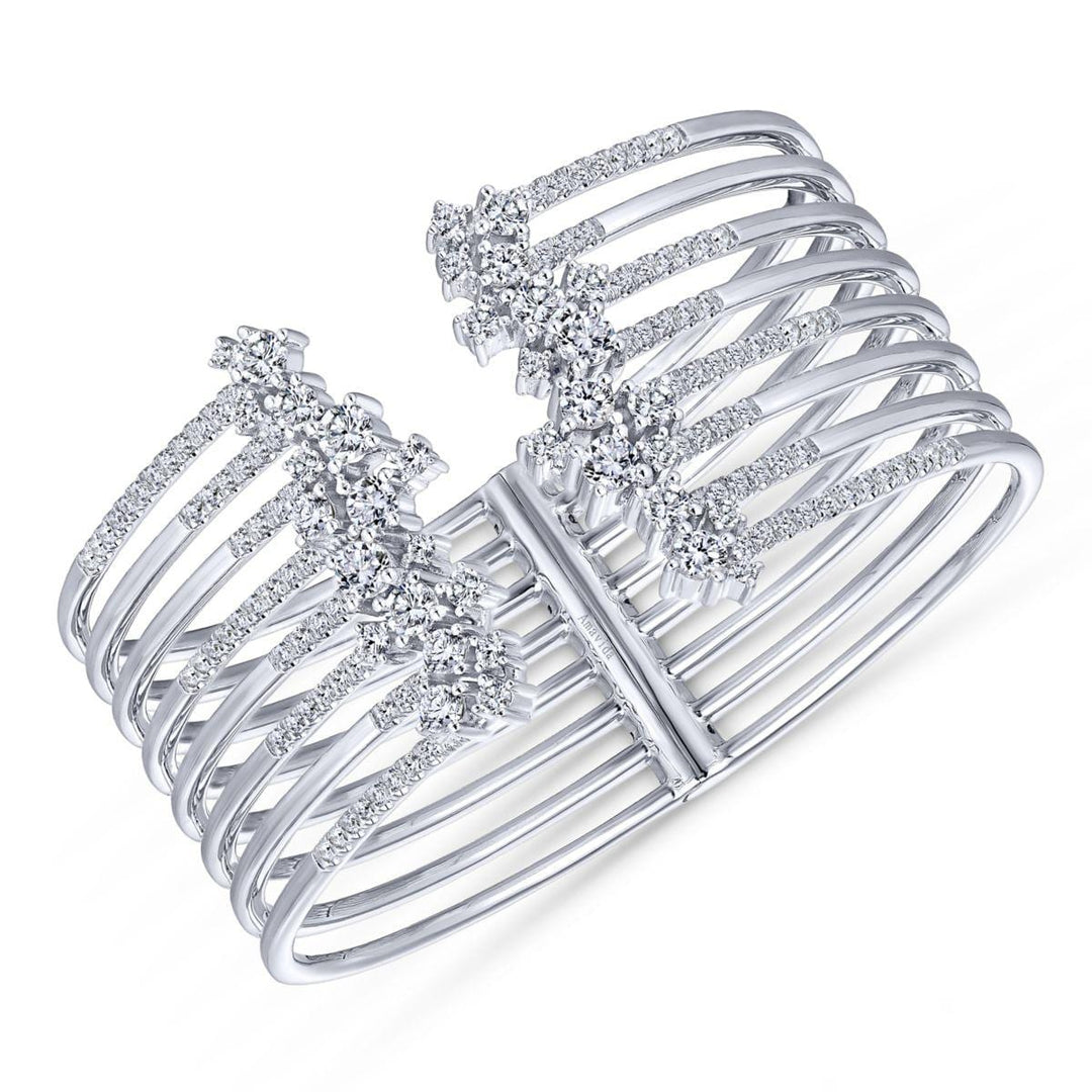 Multi Row Diamond Cuff