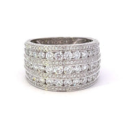 Wide Diamond Fashion Ring
