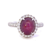 Ruby and Diamond Fashion Ring