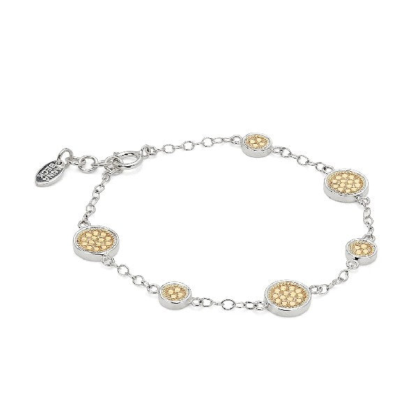 ANNA BECK Classic Station Bracelet - Gold & Silver