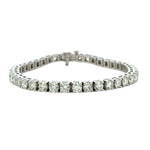 Load image into Gallery viewer, Platinum Diamond Tennis Bracelet