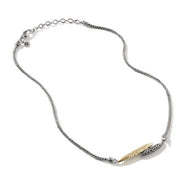 JOHN HARDY Classic Chain Hammered Two-Tone Mini Chain Necklace