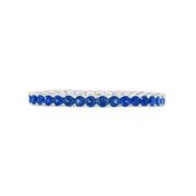 SPARK CREATIONS 18K White Gold Sapphire Eternity Band