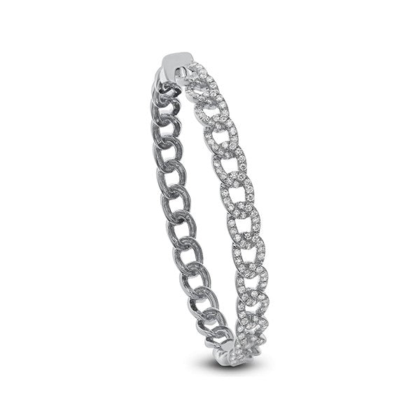 Diamond Chain Link Bangle