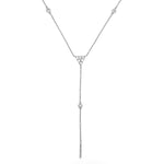 Load image into Gallery viewer, Diamond Y Necklace