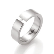 Stainless Steel Diamond Band