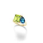 Load image into Gallery viewer, 14K Yellow Gold Toi Et Moi Ring
