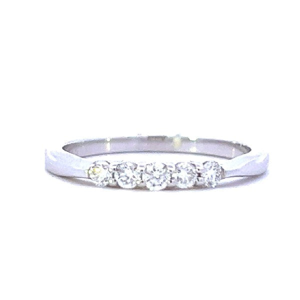 5-Stone Diamond Anniversary Band 0.22CTW