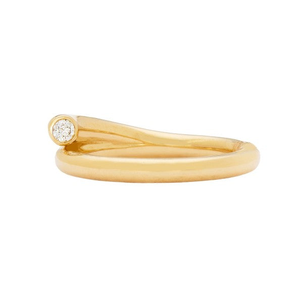 SETHI COUTURE 18K Yellow Gold Embrace White Diamond Band