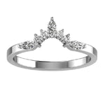 Load image into Gallery viewer, Diamond Tiara Wedding Band