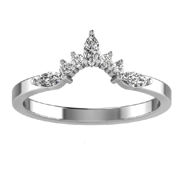 Diamond Tiara Wedding Band