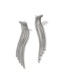 JOHN HARDY Classic Chain Silver Tassel Earrings - FINAL SALE