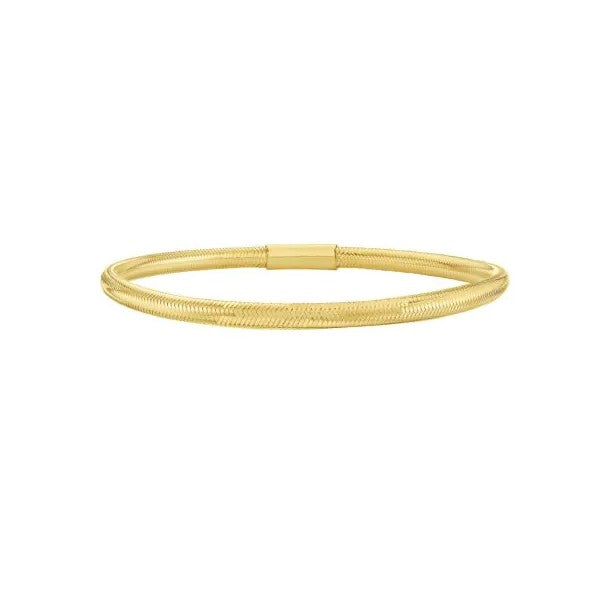 14K Yellow Gold Stretch Mesh Bracelet