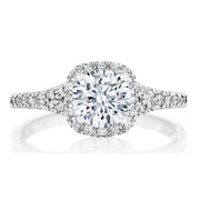 Diamond Halo Engagement Ring