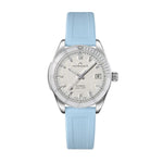 Load image into Gallery viewer, NORQAIN Adventure Sport White Dial Blue Rubber Strap  37mm Automatic Watch
