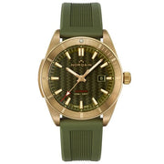 NORQAIN Adventure Sport Automatic 42mm Bronze, Green Rubber Strap