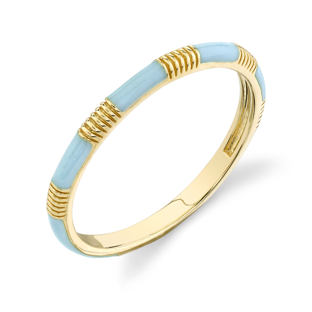 Light Blue Enamel Stackable Band