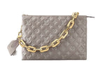 Load image into Gallery viewer, Pre-Owned LOUIS VUITTON Lambskin Embossed Monogram Coussin PM
