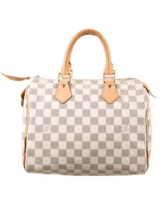 Pre-Owned LOUIS VUITTON White Canvas Small Duffel