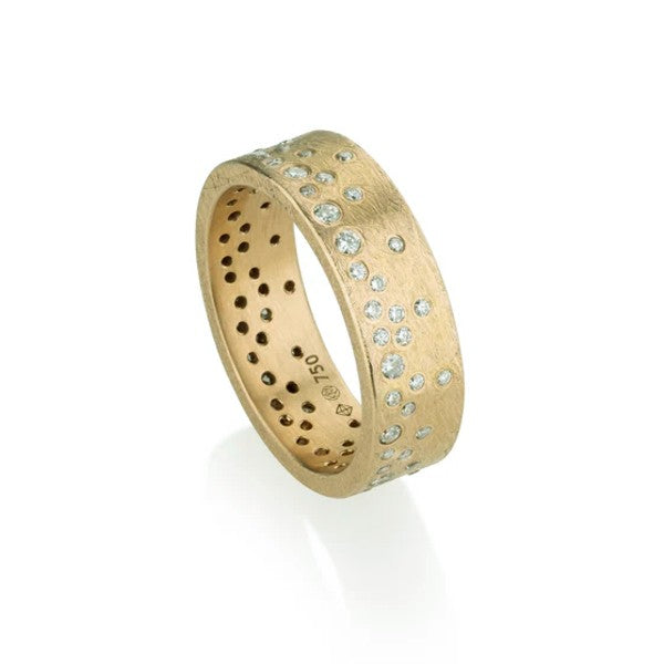 TODD REED Sprinkled Diamond Gold Ring