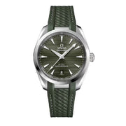 OMEGA Seamaster Aqua Terra 150M Green Dial Rubber Strap Watch 38mm