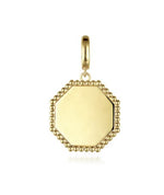 Load image into Gallery viewer, Hexagon Personalized Medallion Pendant
