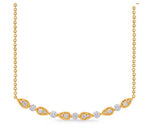 Load image into Gallery viewer, Curved Bar Diamond Necklace
