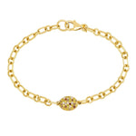 Load image into Gallery viewer, SETHI COUTURE 18K Yellow Gold Disco Pebble Multi-Colored Diamond Bracelet
