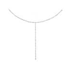 Load image into Gallery viewer, CASATO 18K White Gold  Sahara Y- Diamond Necklace