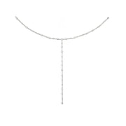 CASATO 18K White Gold  Sahara Y- Diamond Necklace