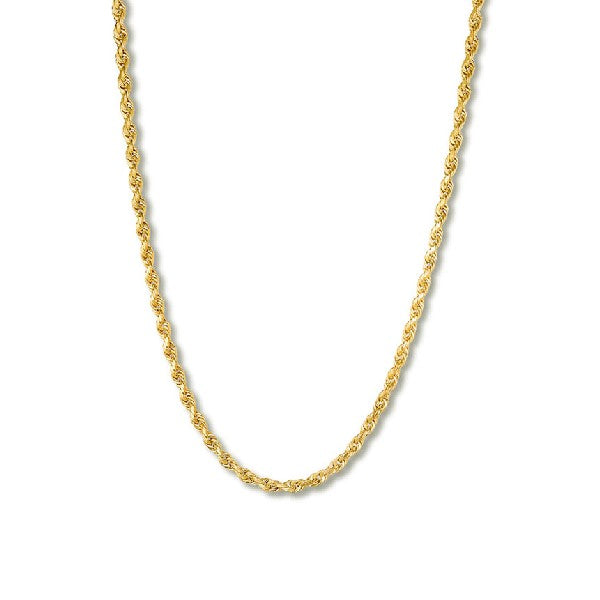 ESTATE 14K Yellow Gold Rope Chain 18"