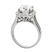 Diamond Halo Engagement Ring