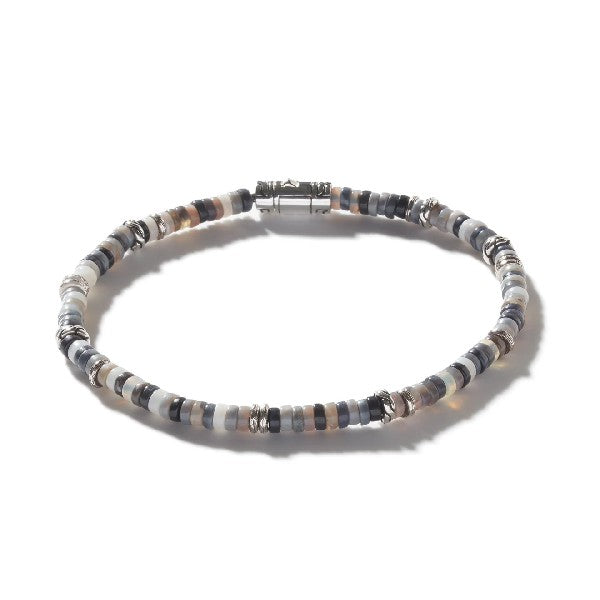 JOHN HARDY Heishi Sterling Silver Australian Opal Beaded Bracelet