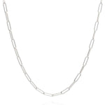 Load image into Gallery viewer, ANNA BECK Elongated Box Chain Necklace - Silver