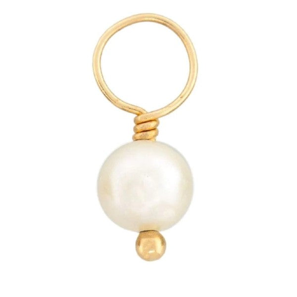 HEATHER B. MOORE White Pearl Unfaceted Ball Gemstone