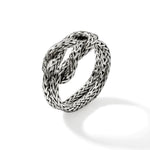 Load image into Gallery viewer, Love Knot Silver Chain Ring
