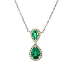 Load image into Gallery viewer, VALANI Emerald and Diamond Necklace
