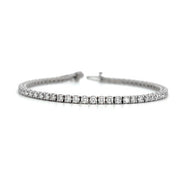 14K White Gold Diamond Tennis Bracelet 4.00cttw