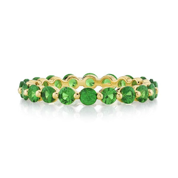 SLOANE STREET Tsavorite Stackable Eternity Band