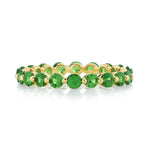 Load image into Gallery viewer, SLOANE STREET Tsavorite Stackable Eternity Band